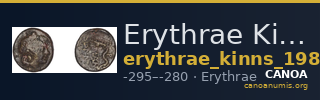 Erythrae Kinns 1980 Period III.2, AE 9 — CANOA