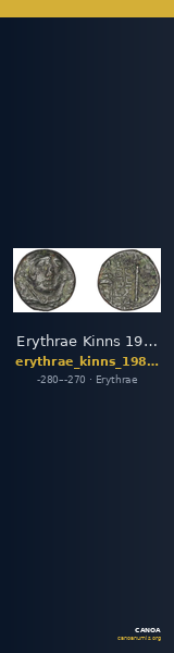Erythrae Kinns 1980 Period IV, AE 11 — CANOA