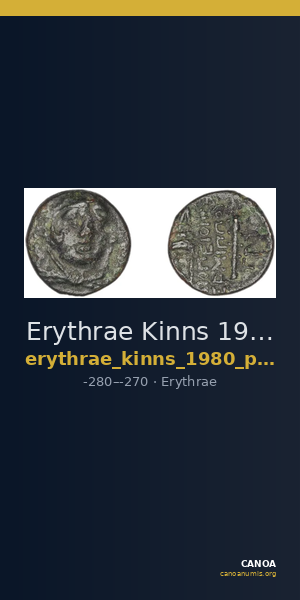 Erythrae Kinns 1980 Period IV, AE 11 — CANOA