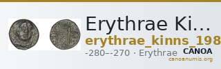 Erythrae Kinns 1980 Period IV, AE 11 — CANOA