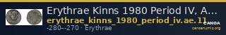 Erythrae Kinns 1980 Period IV, AE 11 — CANOA