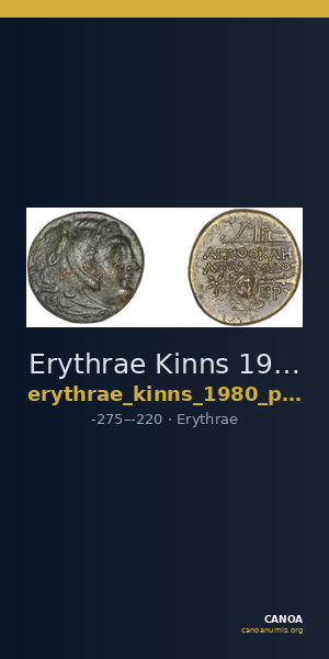 Erythrae Kinns 1980 Period IV, AE 12 — CANOA