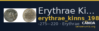 Erythrae Kinns 1980 Period IV, AE 12 — CANOA