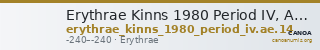 Erythrae Kinns 1980 Period IV, AE 14 — CANOA