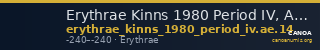 Erythrae Kinns 1980 Period IV, AE 14 — CANOA