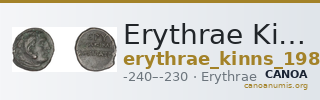 Erythrae Kinns 1980 Period IV, AE 15 — CANOA