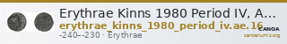 Erythrae Kinns 1980 Period IV, AE 16 — CANOA