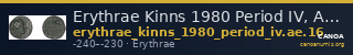 Erythrae Kinns 1980 Period IV, AE 16 — CANOA