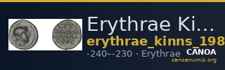 Erythrae Kinns 1980 Period IV, AE 17 — CANOA