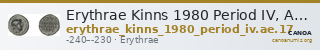 Erythrae Kinns 1980 Period IV, AE 17 — CANOA