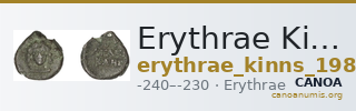 Erythrae Kinns 1980 Period IV, AE 18 — CANOA