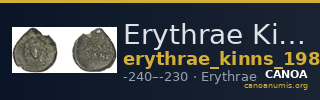 Erythrae Kinns 1980 Period IV, AE 18 — CANOA