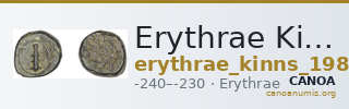 Erythrae Kinns 1980 Period IV, AE 19 — CANOA
