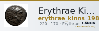Erythrae Kinns 1980 Period V, AE 18 — CANOA