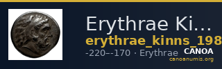 Erythrae Kinns 1980 Period V, AE 18 — CANOA