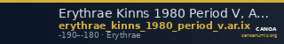 Erythrae Kinns 1980 Period V, AR IX — CANOA