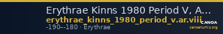 Erythrae Kinns 1980 Period V, AR VIII — CANOA