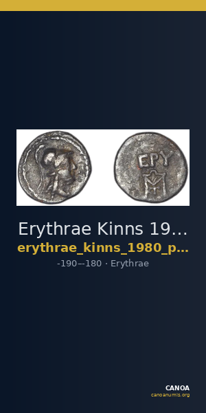 Erythrae Kinns 1980 Period V, AR X — CANOA