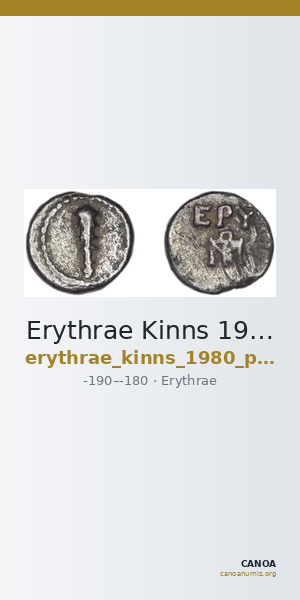 Erythrae Kinns 1980 Period V, AR XI — CANOA
