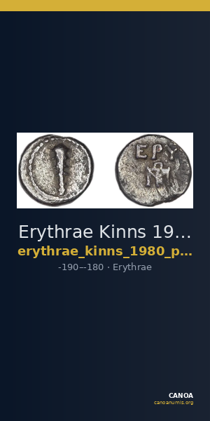 Erythrae Kinns 1980 Period V, AR XI — CANOA