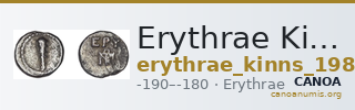 Erythrae Kinns 1980 Period V, AR XI — CANOA