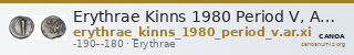 Erythrae Kinns 1980 Period V, AR XI — CANOA