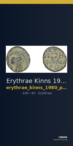 Erythrae Kinns 1980 Period VI, AE 17 — CANOA