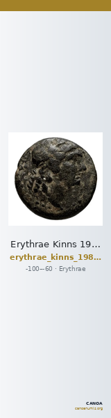 Erythrae Kinns 1980 Period VI, AE 18 — CANOA
