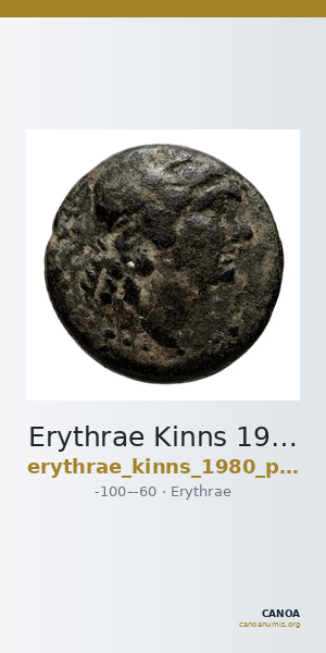 Erythrae Kinns 1980 Period VI, AE 18 — CANOA