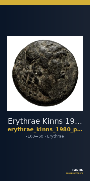 Erythrae Kinns 1980 Period VI, AE 18 — CANOA
