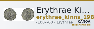 Erythrae Kinns 1980 Period VI, AE 19 — CANOA