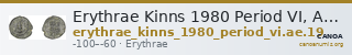 Erythrae Kinns 1980 Period VI, AE 19 — CANOA