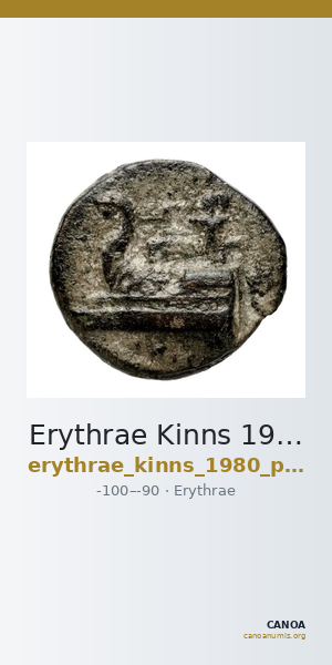 Erythrae Kinns 1980 Period VI, AE 20 — CANOA