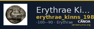 Erythrae Kinns 1980 Period VI, AE 20 — CANOA