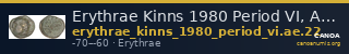 Erythrae Kinns 1980 Period VI, AE 22 — CANOA