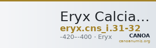 Eryx Calciati 1983 31-32 — CANOA