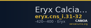 Eryx Calciati 1983 31-32 — CANOA