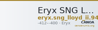 Eryx SNG Lloyd 944 — CANOA