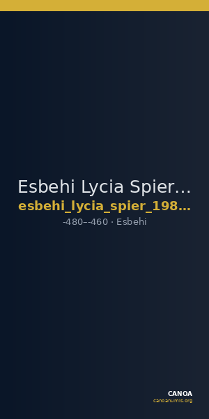 Esbehi Lycia Spier 1987 Pl. vii. 13 — CANOA