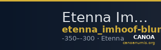 Etenna Imhoof-Blumer 1878 p. 135, no. 12 — CANOA