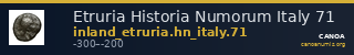 Etruria Historia Numorum Italy 71 — CANOA