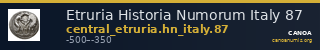 Etruria Historia Numorum Italy 87 — CANOA