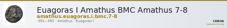 Euagoras I Amathus BMC Amathus 7-8 — CANOA