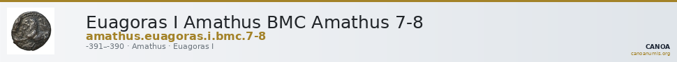 Euagoras I Amathus BMC Amathus 7-8 — CANOA
