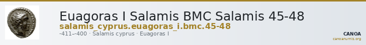 Euagoras I Salamis BMC Salamis 45-48 — CANOA