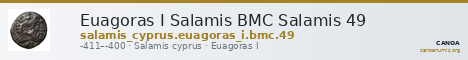 Euagoras I Salamis BMC Salamis 49 — CANOA