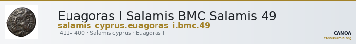 Euagoras I Salamis BMC Salamis 49 — CANOA