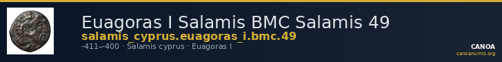 Euagoras I Salamis BMC Salamis 49 — CANOA