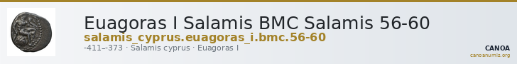Euagoras I Salamis BMC Salamis 56-60 — CANOA