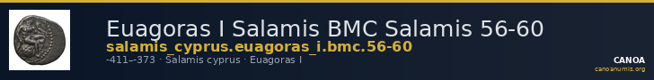 Euagoras I Salamis BMC Salamis 56-60 — CANOA